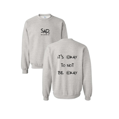 Stay Another Day Men's Stylish Text Print Sweatshirt - Soft Fabric Casual Pull-On Top, Crew Neck/Round Neck or Hoodie, SAD Mental Health Awareness Menswear, True Fit Long Sleeve Tops (S Size Available) - View 1