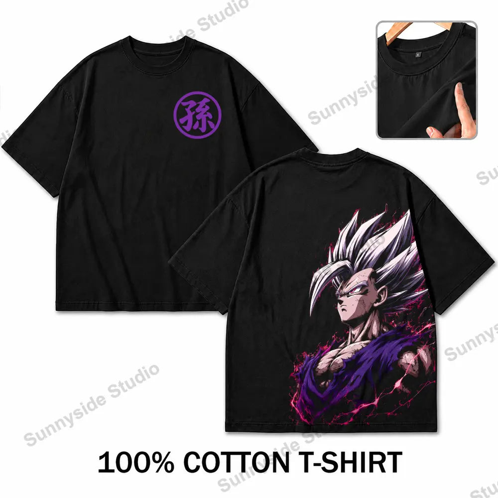 [Vtg90s]URban "GAZE" Series Anime 90s Graphic Tees US Regular Fit Funny Graphic Tee Men's Graphic Tees Streetwear Outfits Men Vacation Outfits Oversized Tshirt Men - View 34