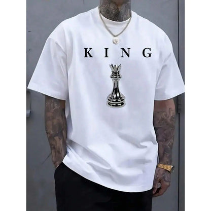 Men's Breathable Short-Sleeved Crew Neck Graphic Tee & Vest - Athletic Apparel, Casual Sportswear, Activewear Gym Men's Wear for Summer Training, Running, Mens Clothing,back to school,back to school shopping, Tshirt - View 1