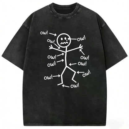 Women's Funny Graphic Print Pain Awareness Tee - Breathable Crew Neck Short-Sleeve Simple Tee, Durable Stitching, Machine-Washable, Easy Styling, All-Seasons Casual Streetwear Top - View 5