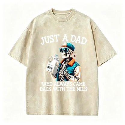 Humorous Dad Graphic Tees Featuring Sarcastic Come Back With The Milk Classic Dad Quotes Ideal Gift for Fathers - View 16