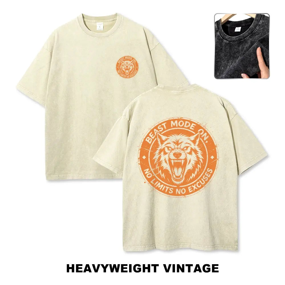 Sport Gym Wolves Oversized Tee Oversize Unisex Washed T-Shirt for Women and Men's Unisex Fit Batik Cotton Oversize Streetwear Menswear Super Soft Pre-Shrunk,back to school,back to school shopping,clothes for back to school,first day of school outfits - View 4