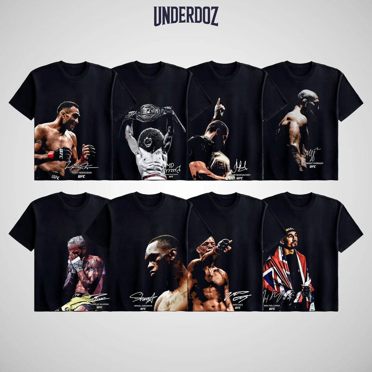 [COLLECTION] UFC Men's Fighters Short-Sleeve T-Shirt, MMA Fan Apparel, UFC Soft Cotton Round Neck Unisex Streetwear Clothes, UFC MMA Vintage Casual Sweatshirts Crewneck Top for Champions - View 2