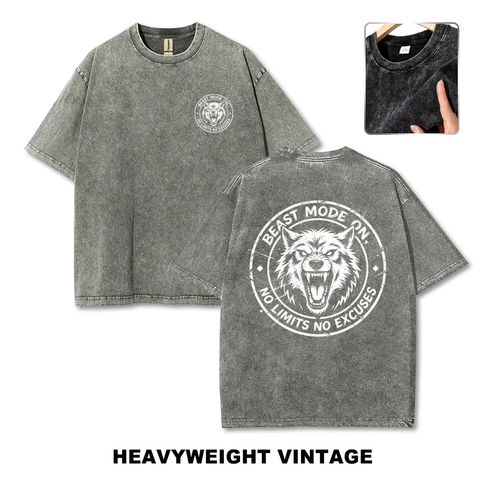 Sport Gym Wolves Oversized Tee Oversize Unisex Washed T-Shirt for Women and Men's Unisex Fit Batik Cotton Oversize Streetwear Menswear Super Soft Pre-Shrunk,back to school,back to school shopping,clothes for back to school,first day of school outfits - View 3