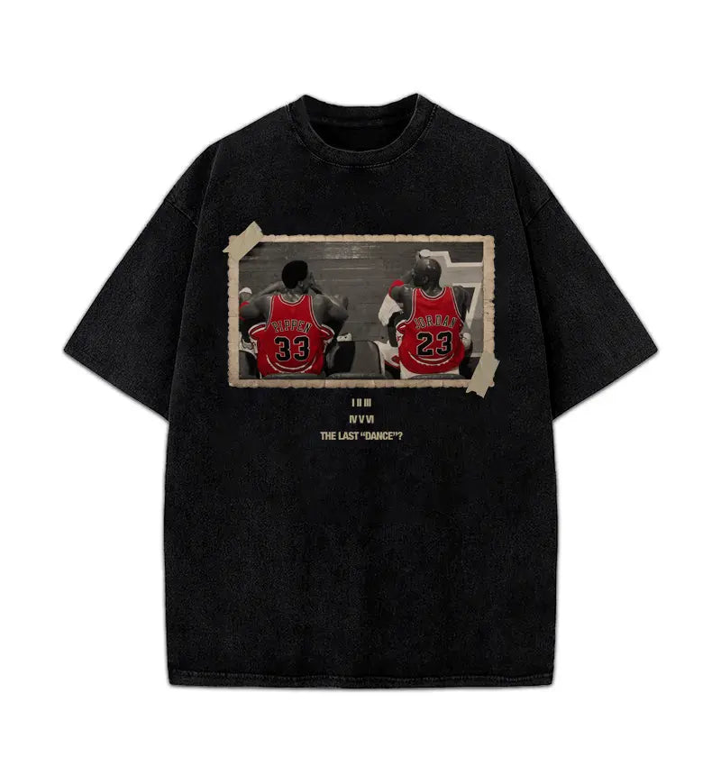 Chicago The Last Dance Vintage MJ & Pip T-Shirt Crewneck Cotton - View 1