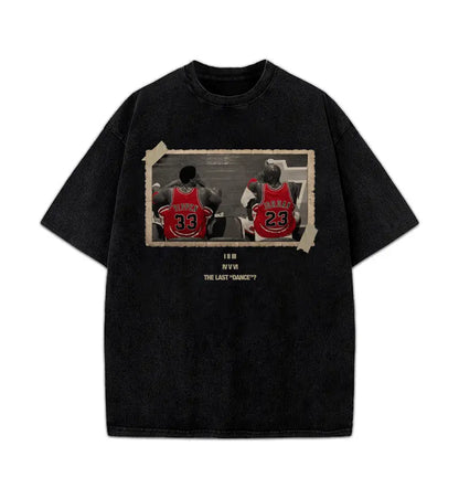 Chicago The Last Dance Vintage MJ & Pip T-Shirt Crewneck Cotton - View 1