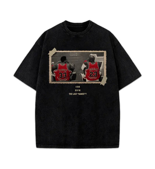 Chicago The Last Dance Vintage MJ & Pip T-Shirt Crewneck Cotton - View 1