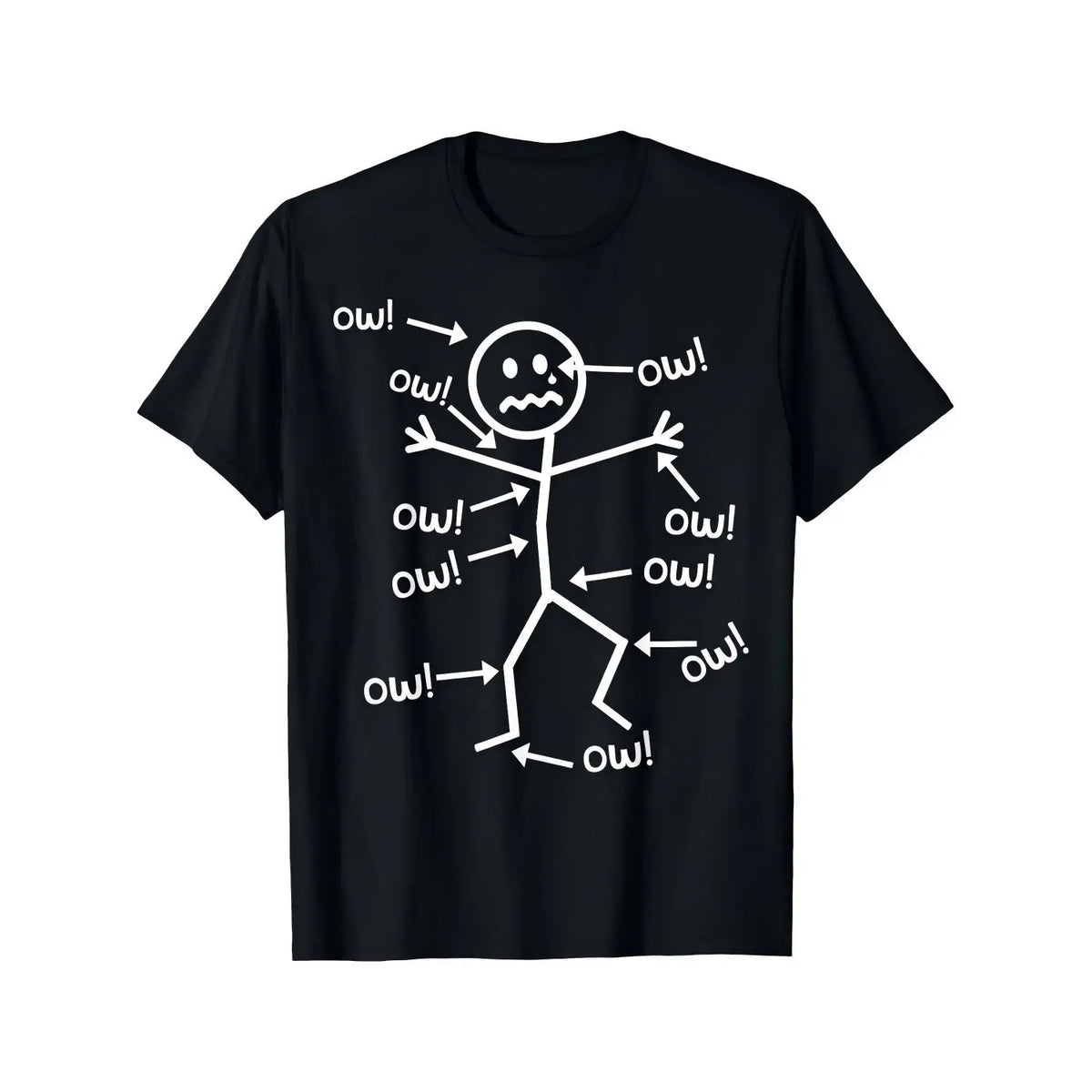 Women's Funny Graphic Print Pain Awareness Tee - Breathable Crew Neck Short-Sleeve Simple Tee, Durable Stitching, Machine-Washable, Easy Styling, All-Seasons Casual Streetwear Top - View 1