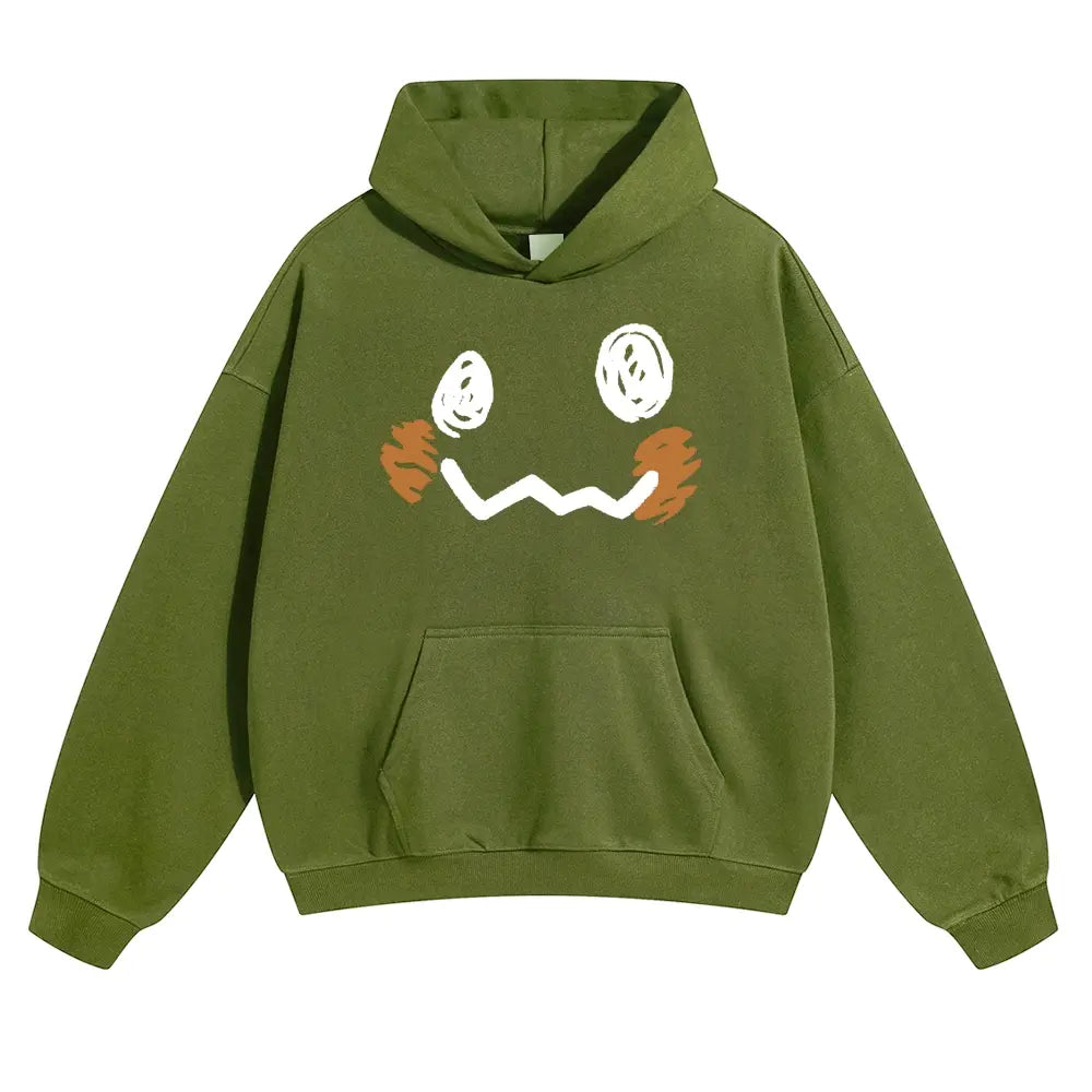 Unisex Dark cute ghost style playful smiling face Graphic hoodie Personalized Pattern Y2k Clothing Round Neck hoodie,Women's Clothing, Menswear, Top, Vintage Style,Summer Casual Oversized - View 13