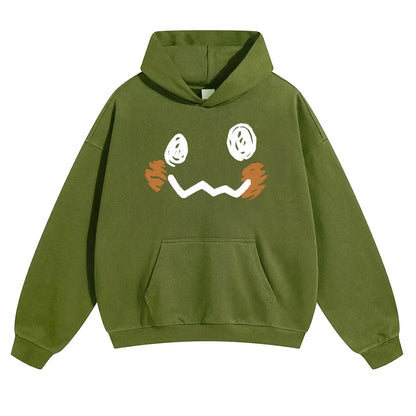 Unisex Dark cute ghost style playful smiling face Graphic hoodie Personalized Pattern Y2k Clothing Round Neck hoodie,Women's Clothing, Menswear, Top, Vintage Style,Summer Casual Oversized - View 13